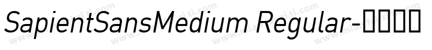 SapientSansMedium Regular字体转换